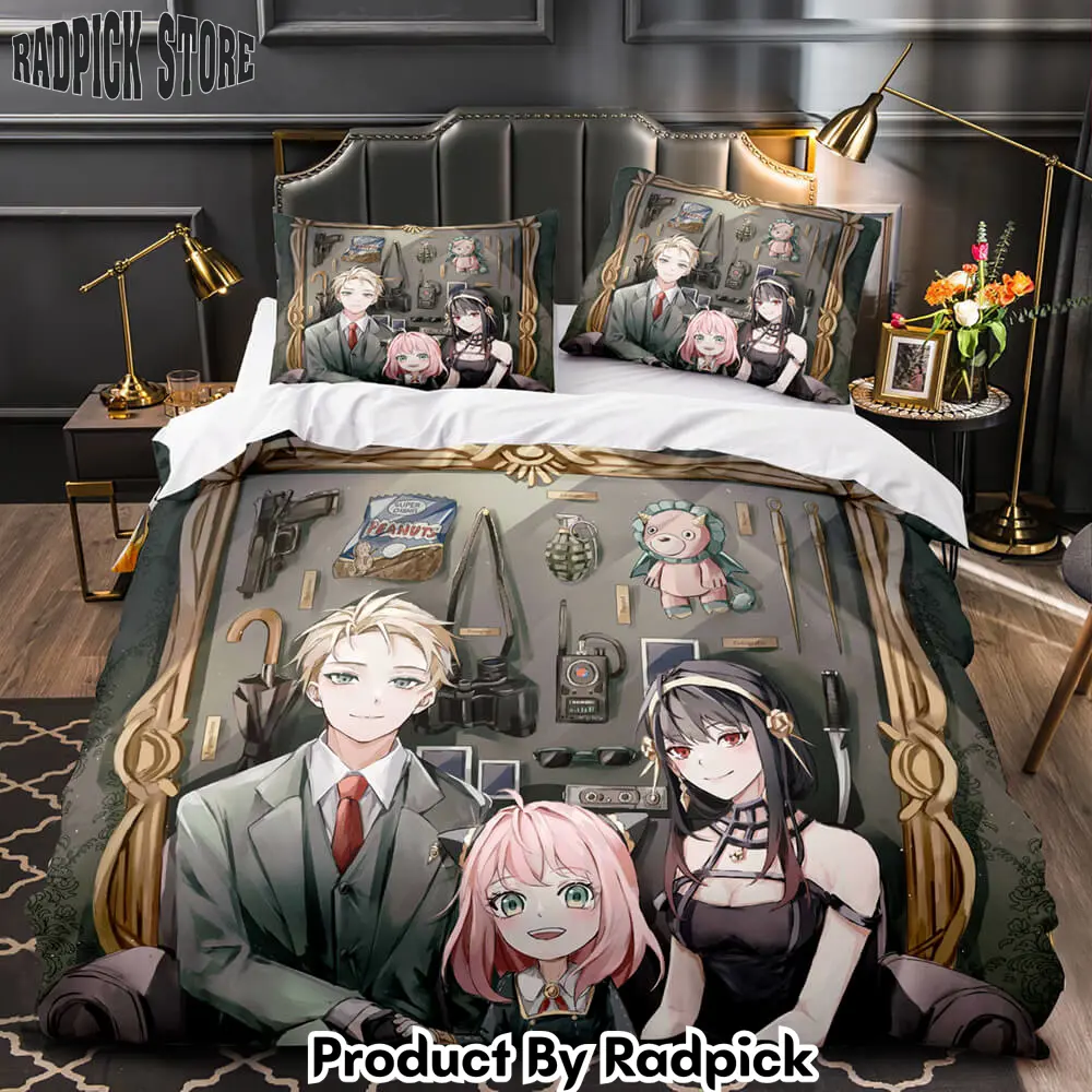 Spy x family bedding set quilt duvet cover bed sheet sets for kids gifts  rp0427971